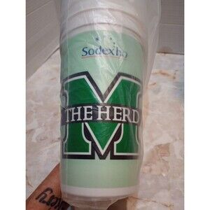 Lot Of 15 Marshall University The Herd Plastic Cups 32-44 Oz?